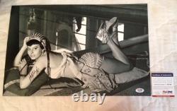 Affiche photo sexy de Cléopâtre signée à la main par Sophia Loren 18x12 Psa/dna Coa