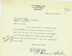 Ambassadeur au Japon William Forbes Hand Signé TLS Daté 1939 COA