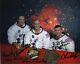 Apollo 13 Crew A La Main Signée 8x10 Photos Haise + Kraft + Lunney + Griffin + Bostick Jsa