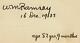 Archéologue écossais William Ramsay Carte Signée à La Main 3x5 Coa