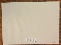 Art original Johnson 9x12 dessiné à la main et autographié Batman et le Joker 2016