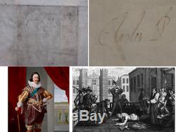 Attrayant Roi Charles Ier Comme Prince, Le Document Original Signé À La Main, Rare De Trouver