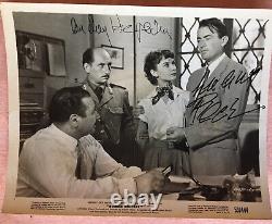 Audrey Hepburn & Gregory Peck Signé À La Main Autographié 8 X 10 Photo Avec Coa
