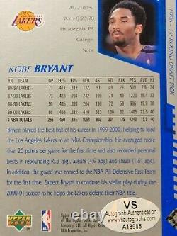 Authentique Kobe Bryant Signé Main Carte De Basketball Upper Deck! Un Disponible