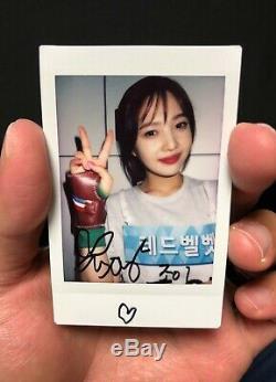 Authentique Red Velvet Signé À La Main Dédicacé De Joie Polaroid