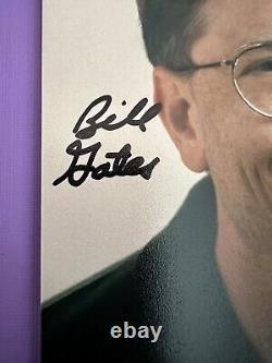 Authentique photo dédicacée de Bill Gates avec lettre de transmission signée à la main - EXCELLENT