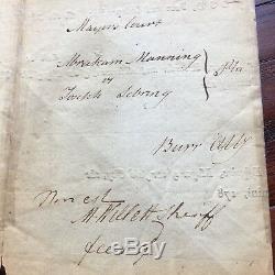 Autographe Aaron Burr Signé A La Main Tôt Au Départ Document De Référence Juridique Alexander Hamilton