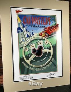 Autographe Signé À La Main Par Chip Foose Au Volant De Mcqueen Disney Cars Wdw