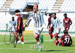 Autographe de Kenan Yildiz signé à la main, photo de la Juventus Turin G28