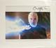 Autographe Monté Signé à La Main De Christopher Lee Avec Certificat 12 X 18 Cm Environ