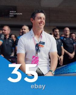 Autographe original de baseball signé à la main par Rory McIlroy, encadré 2025A
