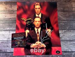 Autographes Signés à la Main de Keanu Reeves + Al Pacino 8x10 (L'Associé du Diable) avec Certificat d'Authenticité