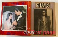 Autographes d'ELVIS PRESLEY signés à la main - Album de souvenirs de 76 pages par J D Summer Richard Sterban