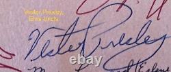 Autographes d'ELVIS PRESLEY signés à la main - Album de souvenirs de 76 pages par J D Summer Richard Sterban