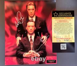 Autographes signés à la main de Keanu Reeves et Al Pacino 8x10 (L'Associé du Diable) avec certificat d'authenticité