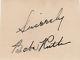 Babe Ruth Autograph Signé À La Main Avec Withcoa