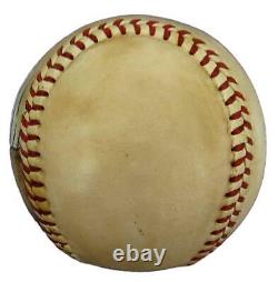 Babe Ruth Hof Yankees Autographié/signé Hand-painted Baseball Jsa & Psa 145320