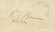 Barnum Signée À La Main Autograph Juillet 1884