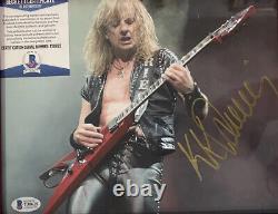 Beckett Coa# T30625 Judas Priest's Kk Downing Hand Signé Autographe 8x10 Photo