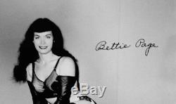 Bettie Page Autographe Signé À La Main 8x10 Photo Pinup 1ère Signature 1993 6/333 Coa