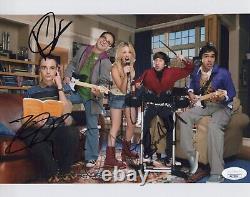 Big Bang Theory Cast X4 Signé À La Main 8x10 Photo Authentic Autograph Jsa Coa Cert