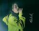 Billie Eilish Auteur De Chansons Chanteur Concert Signée À La Main 8x10 Photo Autographiée Coa