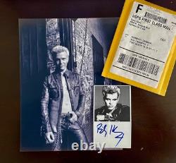 Billy Idol Autographe signé à la main Taille index Preuve/enveloppe