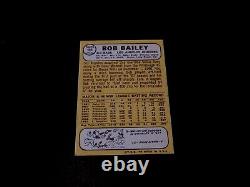Bob Bailey 1968 Topps #580 Autographié La Dodgers Card Vintage Auto Des Années 1960
