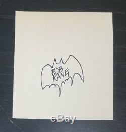 Bob Kane, Co-créateur De DC Comics Batman, Page Signée À La Main, Todd Mueller, Coa