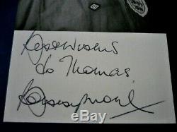 Bobby Moore Carte Originale Autograph Signée À La Main Coupe Du Monde 1966