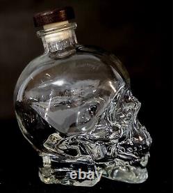 Bouteille de vodka Crystal Head réellement signée à la main par Dan Aykroyd avec boîte JSA COA Ghostbuster