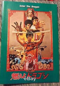 Brandon Lee Véritable Signée À La Main Livrets Film Autograph Bruce Lee Son