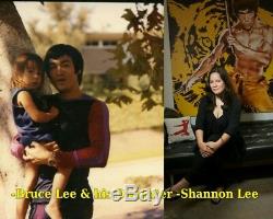 Bruce Lee Lithographie / Autographe Autogramm / Signé À La Main Par Shannon Lee