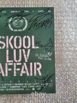 Bts Bangtan Boys Skool Luv Affair Promo Album Signé À La Main