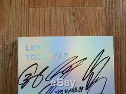 Bts Promo Love Yourself Answer Album Signé Autographié À La Main Type A Message