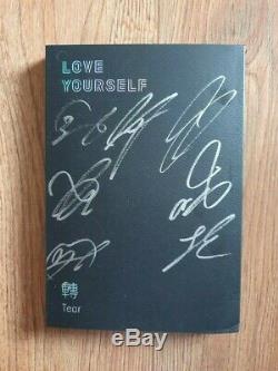 Bts Promo Love Yourself Tear Album Autographié Signée À La Main Type A