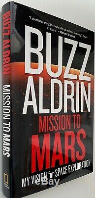 Buzz Aldrin Mission To Mars Livre Relié Autographié Et Signé Apollo 11 Nasa