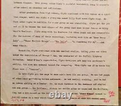 CLYDE MCPHATTER Signé à la main sur papier à en-tête vintage d'un promoteur de tournée original 1957