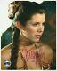 Carrie Fisher Signée À La Main Autograph 8x10 Photo Coa Star Wars Le Retour Du Jedi
