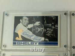 Carroll Shelby Gold Mustang Cards Hand Signé Signature Auto Set Lot Autographe