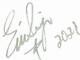 Carte 3x5 Signée À La Main Par Kiss Eric Singer Date : 2001 Jg Autographs Coa