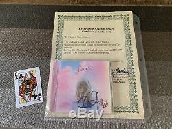 Carte De Jeu Withfree Taylor Swift Main Signe Autographed CD