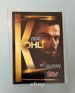 Carte autographe Topps Virat Kohli The Journey, carte dédicacée à la main.
