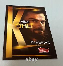 Carte autographe Topps Virat Kohli The Journey, carte dédicacée à la main.