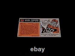 Carte autographiée de Earl Faison 1965 Topps #158 San Diego Chargers AFL Auto SD'60s