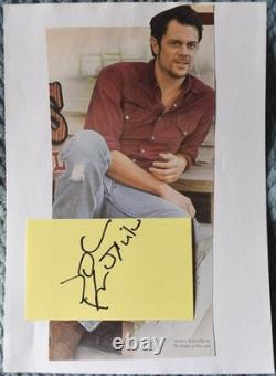 Carte signée à la main de Johnny Knotville