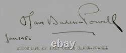 Carte signée à la main par Lady Olave Baden-Powell JG Autographs COA