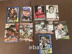 Cartes NASCAR autographiées Richard Petty promo, 9 au total, de collection