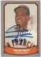 Cartes De Baseball Originales Signées De Willie Mays Avec Des Autographes En Encre Bleue Sharpie