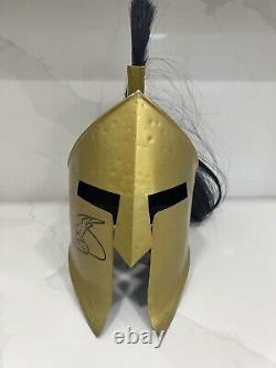 Casque spartiate signé à la main par Gerard Butler 300 Roi Leonidas Célébrité Beckett BAS #2